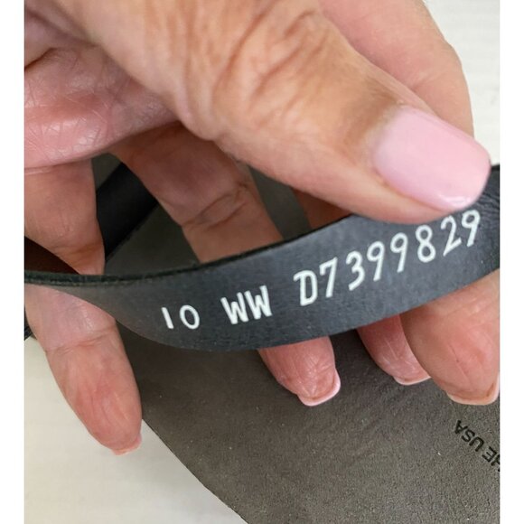 SAS Womens NWOB Black Laguna Sandals Size 10 WW Leather Boho Goth Dark Academia - Picture 4 of 6